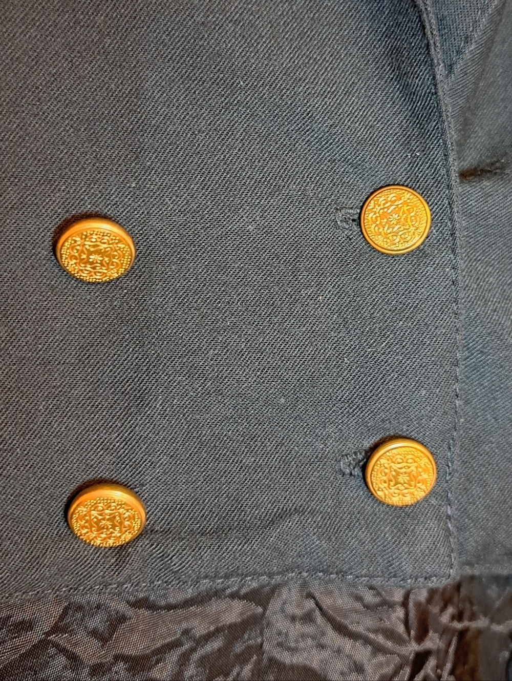 Black High-Low Ruffle Hem Women's Jacket - Picture 5 of 9